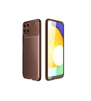 Samsung Galaxy M32 Uyumlu Kılıf Zore Negro Silikon Kapak (Kahverengi)