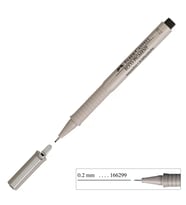 Faber Castell Ecco Pigment Çizim Kalemi 0.2 mm Siyah