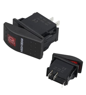 Projektör Sembollü Işıklı 3 Pinli On-Off 12-24V Marin Switch