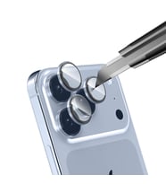 Apple iPhone 17 Pro Işık Yansıma Önleyici 0.3mm AR Kaplama Mikro Kamera Lens Kor (Lacivert)