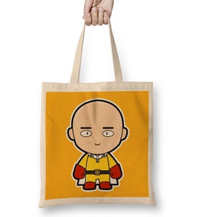 Character Saitama One Punchman Chibi Bez Çanta Uzun Saplı