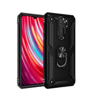 Note 8 Pro Kılıf Sofya Yüzüklü Kapak - Siyah