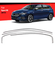 Fiat Egea HB Krom Cam Üst Çıtası 4 Prç. 2015-2024 Paslanmaz Çelik