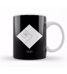 Maths And Science Fibonacci Cube Kupa Bardak Porselen