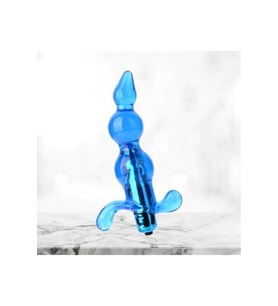 Plug Vibrasyonlu Boncuk Tasarım Mavi 140mm