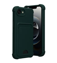 iPhone 17E Kelvin Kartvizitli Silikon - Koyu Yeşil