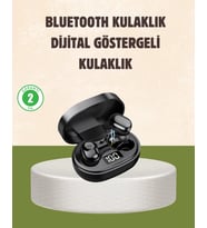 LED Ekranlı Şarjlı Kablosuz Kulak İçi Kulaklık