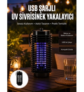 Çevre Dostu Elektrikli Sivrisinek Öldürücü Lamba - 50m² Etki Alanı Yeni Nesil