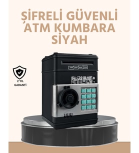 Işıklı Sesli Şifreli ATM Görünümlü Kasa Kumbara