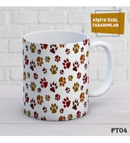 Patili Dostlarımız Temalı İsme Özel Kupa Bardak