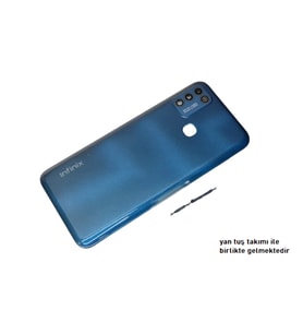 Infinix HOT 10 PLAY KASA ARKA Pil Batarya Kapağı MAVİ