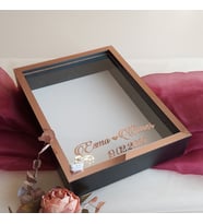30x40 Cm Siyah-rose Fotoğraf Bölümsüz! İsimli Ledli! Gül Saklama Kutusu