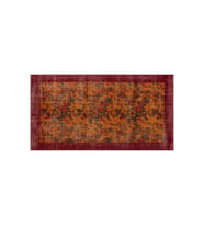 Benzersiz Eskitme El Yapımı Halı 109x206 cm 9817