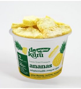 Nessiworld Dokuru Original Ananas Atıştırmalık Meyve Cipsi 20gr