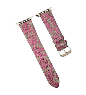 Apple Watch 42mm Creeper Desenli Kordon - Pembe