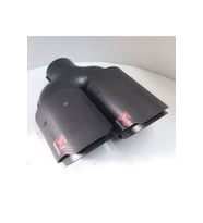 90 mm. Özel baskı karbon kaplama SOL çiftli Akrapoviç egzoz ucu dual eksoz 1 adet