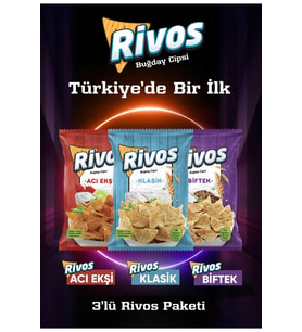Rivos Buğday Cipsi 3lü Efsane Lezzeti