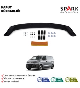 Opel Vivaro 2019 Yılı Ve Sonrası Uyumlu Ön Kaput Rüzgarlık 3mm