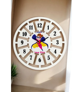Anneler Günü Hediyesi Duvar Saati 40cm 003 (Beyaz)