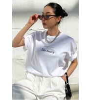 Unisex The Future Baskılı Oversize T-shirt (Beyaz)