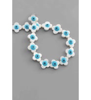 Sedef Doğal Taş Parlak Mavi Yonca Kesim 13x13x3mm Dizi [AA]
