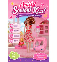 Anlily Yürüteçli Ve Aksesuarlı Eklemli Oyuncak Bebek Seti 30 cm Kız Çocuk Hediye