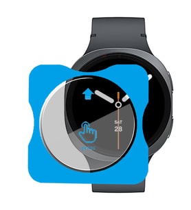 Samsung Watch 8 40mm Uyumlu Kolay Takılabilir Takma Aparatlı Temperli Cam Ekran Koruyucu