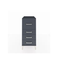 Kronos Komodin 4 Çekmeceli 44x59x96 Antrasit-Antrasit