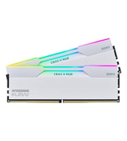KLEVV CRAS V RGB 64GB (2x32GB) 6000MHz CL30 INTEL XMP 3.0 – AMD EXPO DDR5 Brilliant White Ram (KD5BGUA80-60A300J)