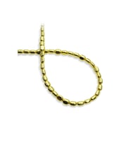 Hematit Doğal Taş Altın Sarı Tımbıl Kesim 5x6mm Dizi