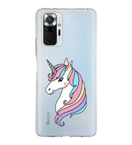 Xiaomi Redmi Note 10 Pro Uyumlu Kapak Unicorn Tasarımlı Şeffaf Silikon Kılıf