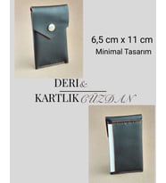 Hakiki Deri Minimalist Avuçiçi Tasarım Erkek Kartlık & Cüzdan Zarif ve Fonksiyonel