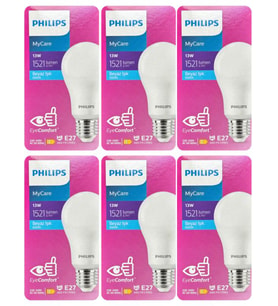 Philips 13W (100W) 6500K (Beyaz Işık) E27 Duylu Led Ampul (6 Adet)
