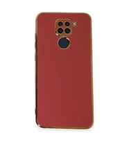 Xiaomi Redmi Note 9 Kılıf Volet Silikon - Kırmızı