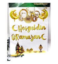  Ramazan Süsleri Led Işıklı Ramazan Süsü Hoşgeldin Ramazan Ev Süsleri 10 lu Sarkıtlı-