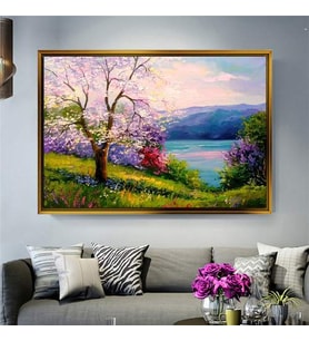 Altın Çerçeveli dekoratif tablo l1572 (Gold)