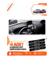 RENAULT MEGANE 2 BÜYÜK EKRANLI (2002-2009) Uyumlu Ön Torpido Koruma Kılıfı Halısı - Siyah