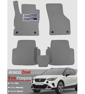 SEAT ARONA (2021-2025) Uyumlu EVA Paspas Tam Set–Oto Paspas,Araca Özel,Kolay Montaj