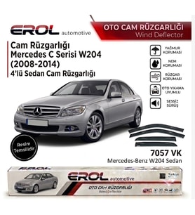 MERCEDES C SERİSİ W204 (2008-2014) 4'LÜ SEDAN CAM RÜZGARLIĞI