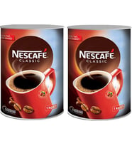 Nescafe Classic Hazır Kahve 1 Kg Teneke X 2 Adet