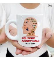 Kişiye Özel Felsefe Öğretmeni ve Resimli Öğretmenler Günü Kupa Bardaklar