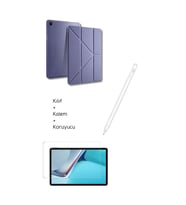 Galaxy A9 Plus X210 11 inç Uyumlu Tablet Kılıfı Tri Folding Tablet Kalemi Fskl02 Ekran Koruyucu