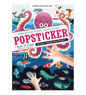 LAMA TOYS POPSTICKER POSTER DENİZ HAYVANLARI STICKER