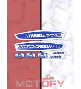 MOBYLETTE SÜPER 52 YAZI SETİ MAVİ