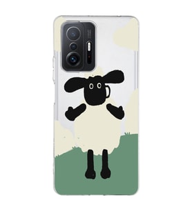 Xiaomi Mi 11T - 11T Pro Uyumlu Koyun Tasarımlı Şeffaf Telefon Kılıfı