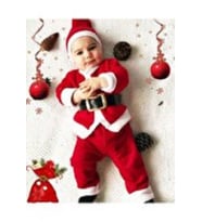 Erkek Çocuk Bebek Noel Baba Kıyafeti