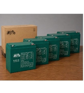 NCR 12V-22 AMPER 5'li paket (20-24 AMPER EBATLARINDA) (DİK AKÜ) ELEKTRİKLİ BİSİKLET AKÜSÜ EBATLAR:180*78*170 mm