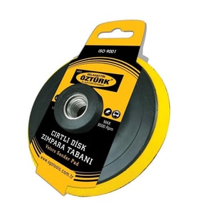 SGS 285 Deliksiz Cırtlı Zımpara Pedi 115mm (Siyah)