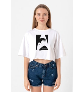 Star Trek Spock Fascinating Beyaz Kadın Crop Tshirt