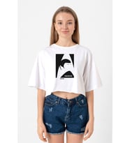 Star Trek Spock Fascinating Beyaz Kadın Crop Tshirt
